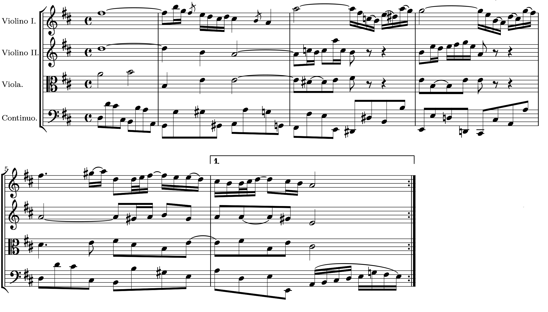 Johann Sebastian Bach: Thema der "Air" aus der Suite für Orchester BWV 1068